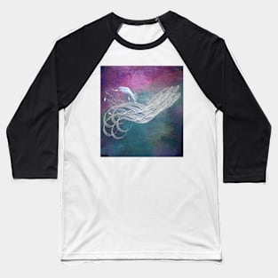 Surreal birds flying in a stormy sky Baseball T-Shirt